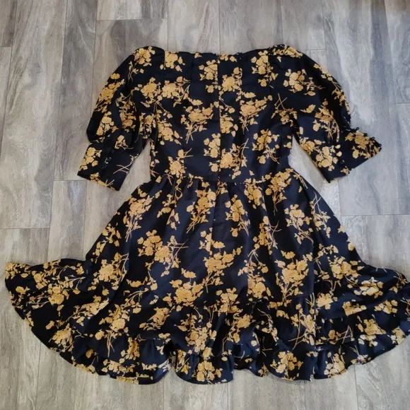 Shein Dress Babydoll Bohemian Ruffle Sweetheart Neckline - Picture 5 of 5